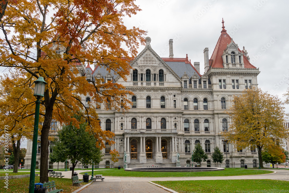 State Capitol Building Statehouse Albany New York Lawn Landscaping