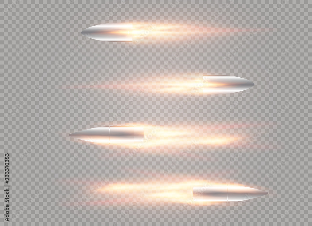 flying bullet with