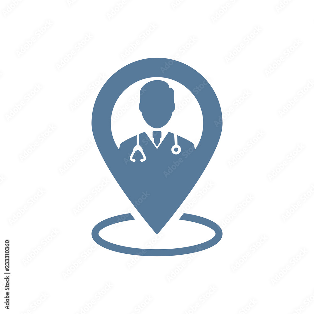 Doctor Medical Service Location Icon Doctor Medical Service Location Icon
