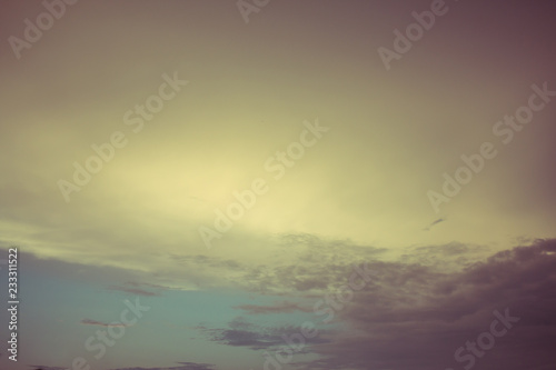Blurred of sky filterred vintage colour tone for abstract background © taira42