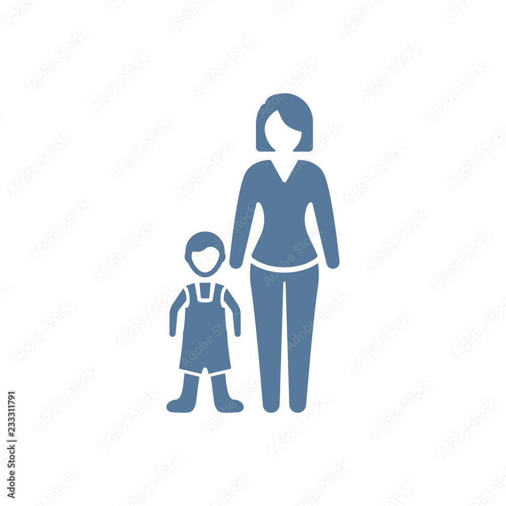 Mother and Child Icon Mother and Child Icon