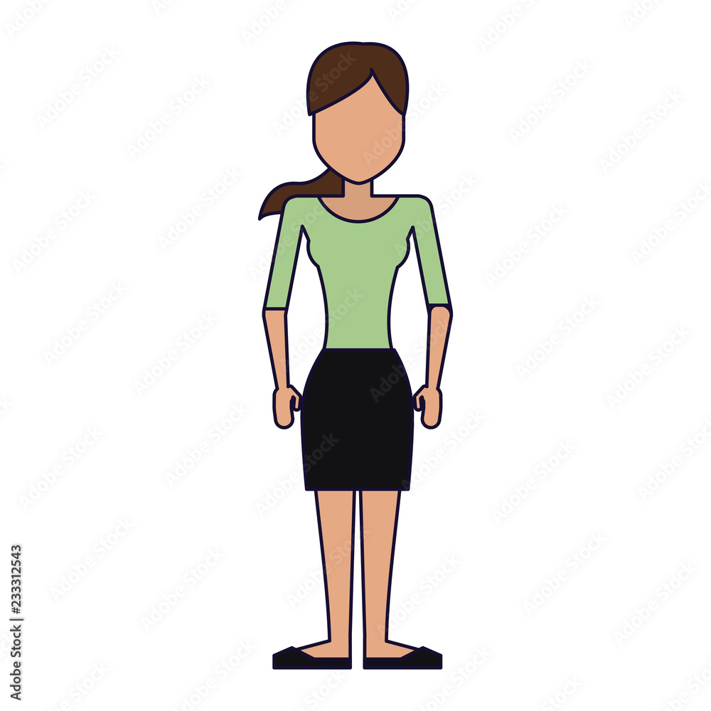 Fototapeta premium Young woman avatar