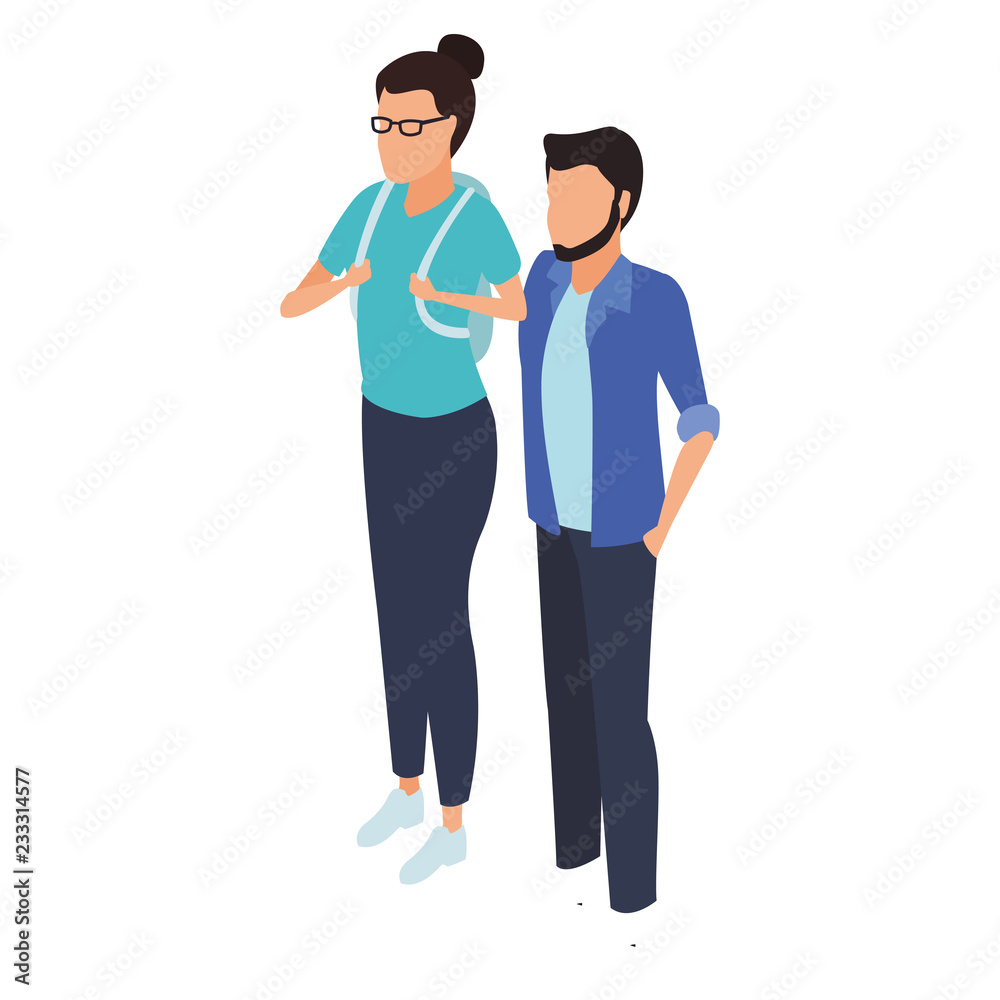 Isometric people avatar Isometric people avatar