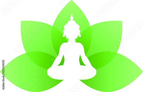 Buddha lotus leave