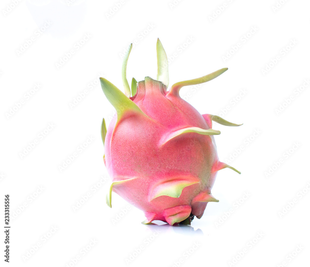 Red Dragon fruit or Tropical fruit on white background, Original dimensions 4969 x3585 pixels Red Dragon fruit or Tropical fruit on white background, Original dimensions 4969 x3585 pixels