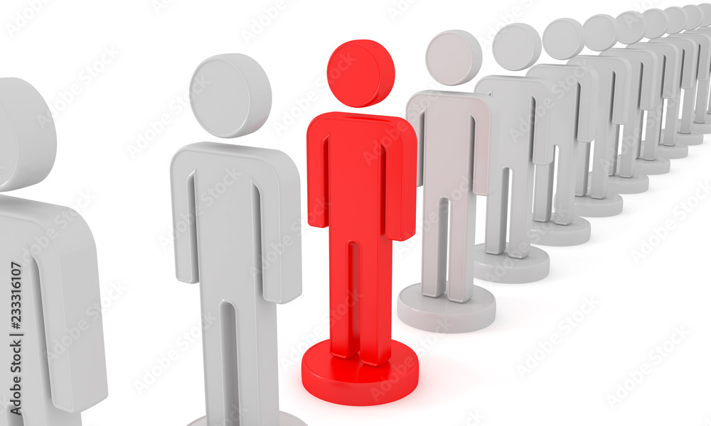 Man is different from the crowd Man is different from the crowd