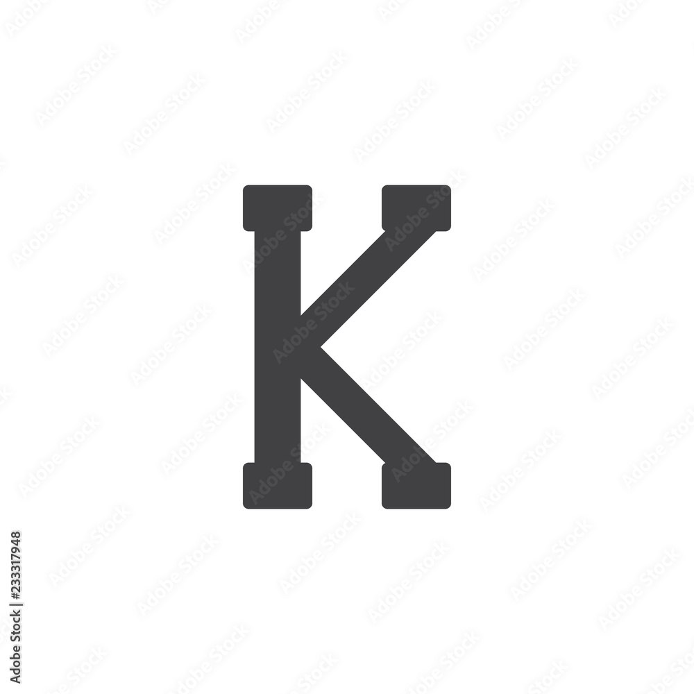 Kappa letter vector icon. filled flat sign for mobile concept and web  design. Greek alphabet symbols simple solid icon. Symbol, logo  illustration. Pixel perfect vector graphics Stock Vector | Adobe Stock