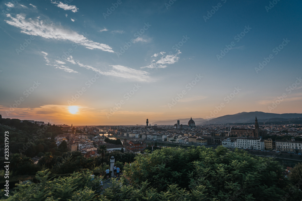 Sunset in Florence Italy