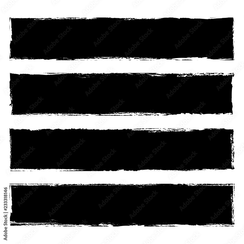 vector collection of black grunge banners on white background vector collection of black grunge banners on white background
