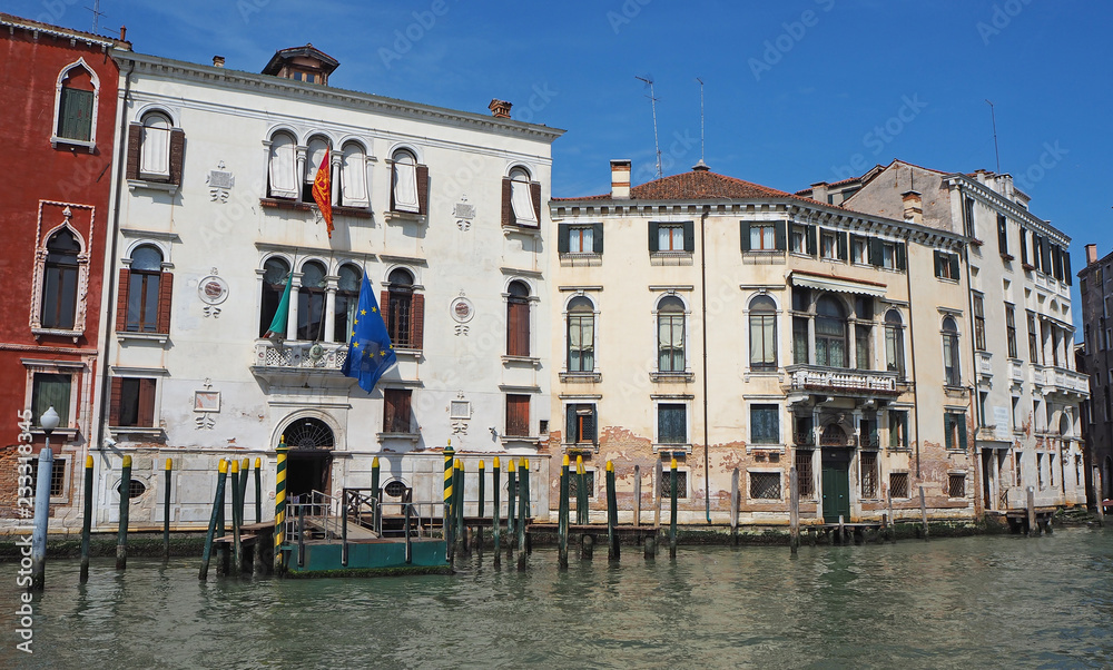 Venice, Italy. Wonderful landscape at Grande Canal, Its buildings and famous landmarks
