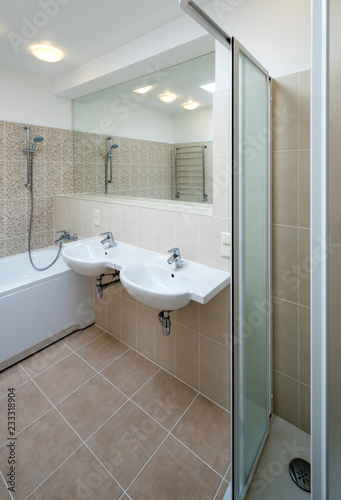 Bathroom in modern house. 