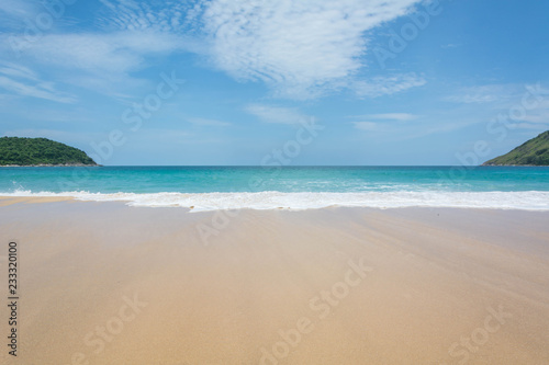 The beach sea as nature background