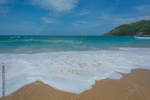 Landscapes the beach sea in the nature 