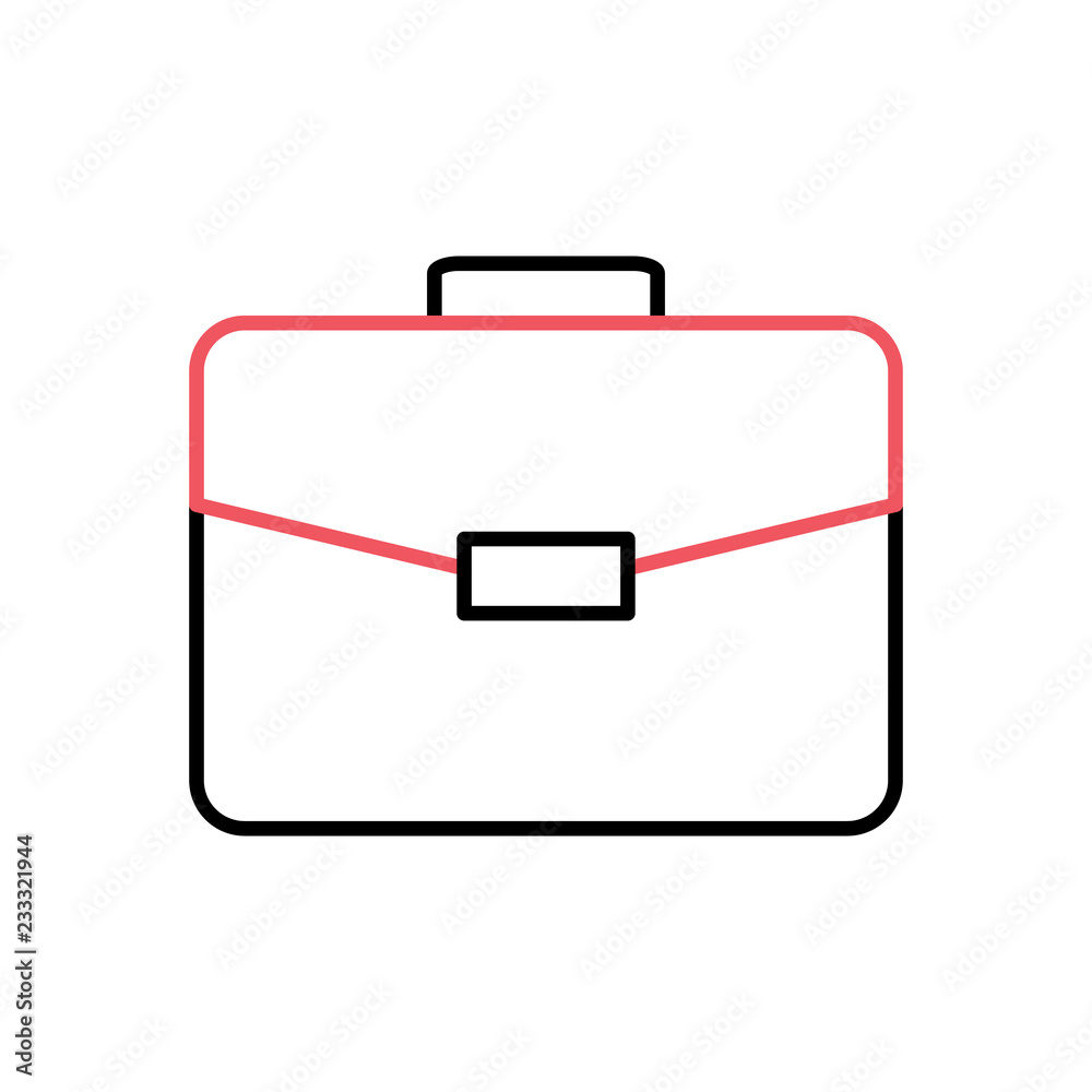 Briefcase Thin Line Related Vector Icon on the white background. Briefcase Thin Line Related Vector Icon on the white background.