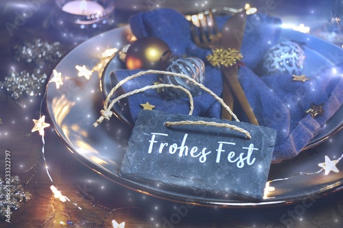 Weihnachtsessen - festlich ...