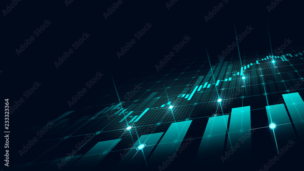 Stock market or forex trading graph in graphic concept Stock ...