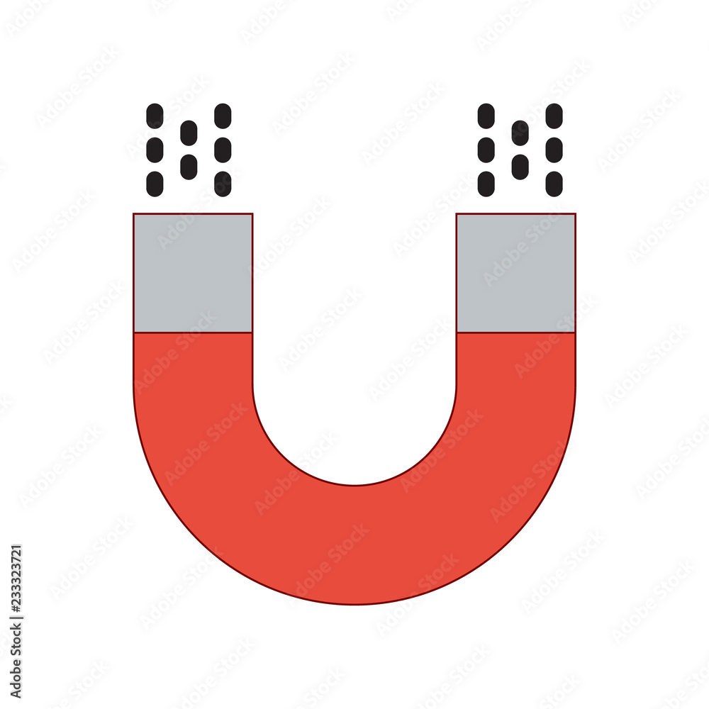 magnet icon in flat style isolated vector illustration on white transparent background magnet icon in flat style isolated vector illustration on white transparent background