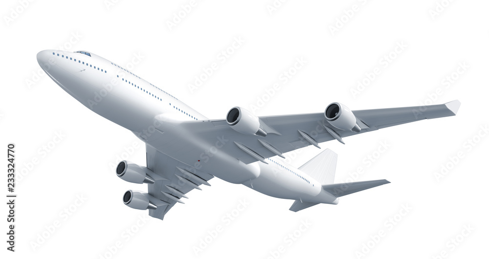 Airplane isolated on white background Airplane isolated on white background