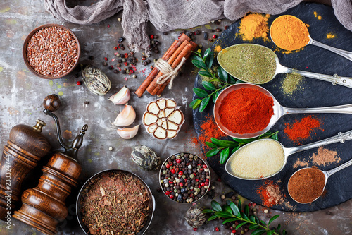 Spices and condiments for food © Karnav