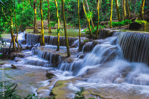 Beautiful natural of Huay Mae Khamin waterfall  Kanchanaburi Pro