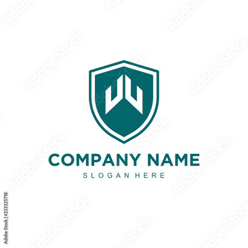 W Initial logo template vector