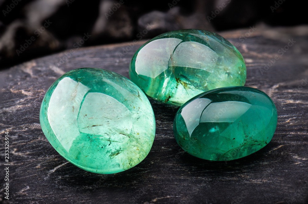 The emerald gemstone jewelry.