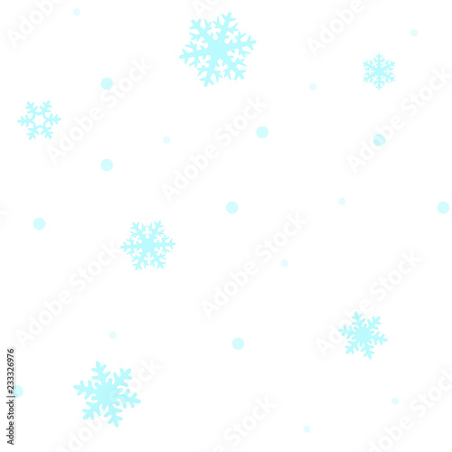Christmas Seamless Pattern : Snowflakes