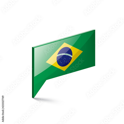 Free Download Brazil flag, vector illustration on a white background - GFXLoad
