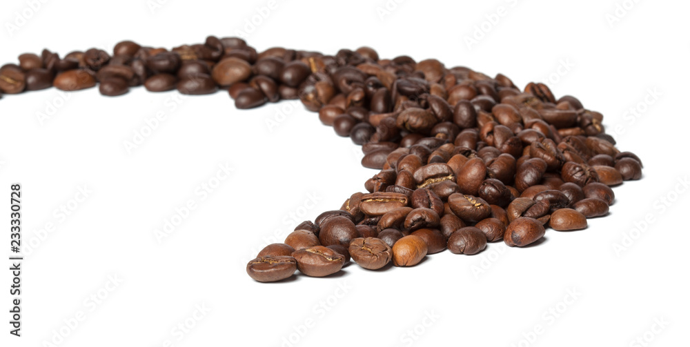 coffee beans isolated on white background coffee beans isolated on white background
