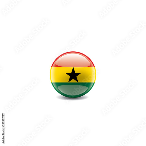 Ghana flag, vector illustration on a white background Free Download Ghana flag, vector illustration on a white background - GFXLoad
