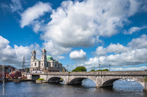 Athlone town and Shannon river, county Westmeath, Ireland photo