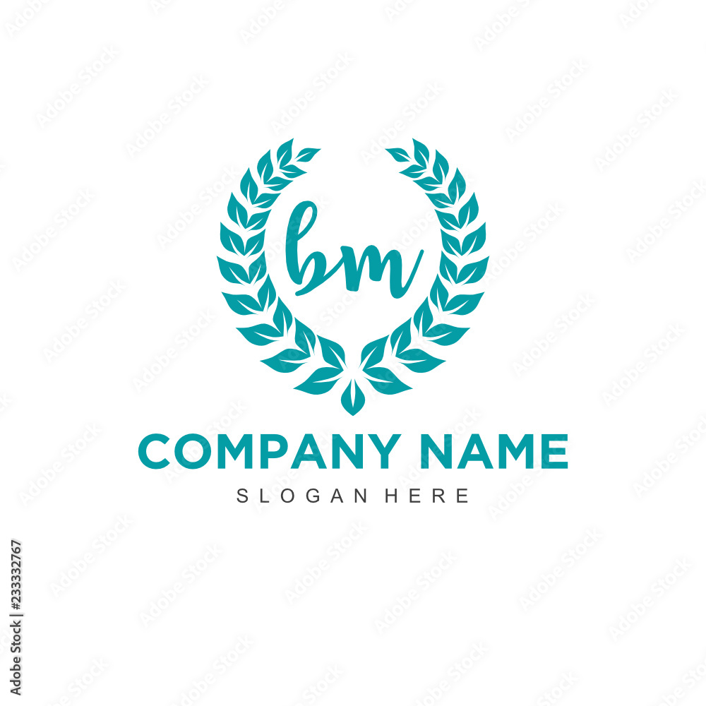 Initial Letter BM Logo Template Design Initial Letter BM Logo Template Design