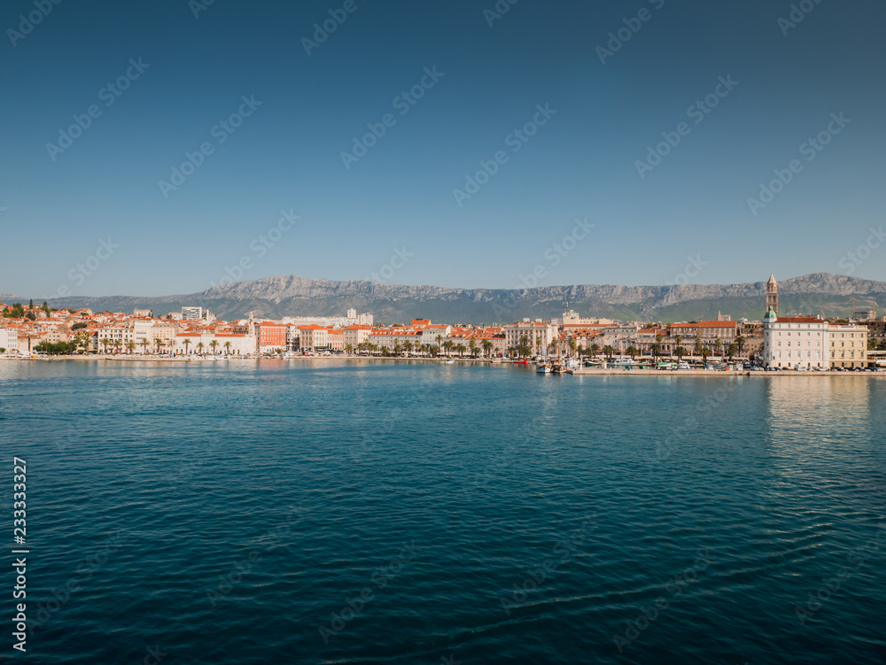 Split city landscape
