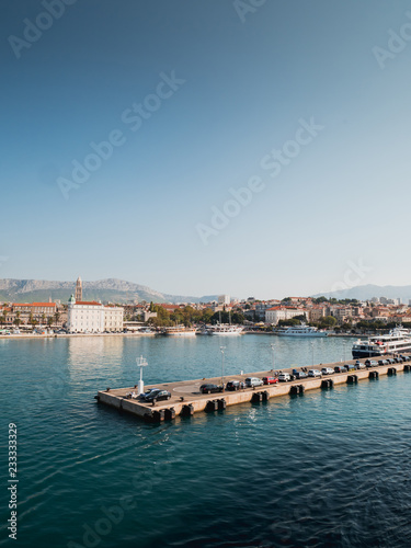 Split city in Croatia waterfront