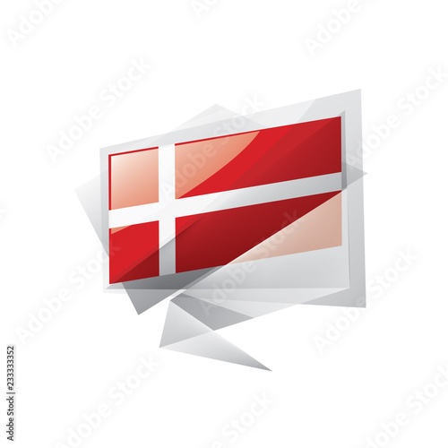 Free Download Denmark flag, vector illustration on a white background - GFXLoad