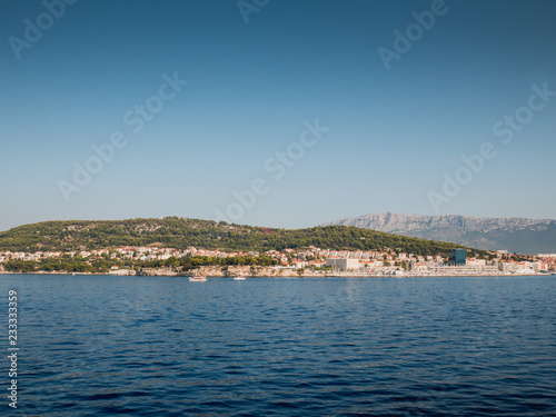 West coast of city Split in Croatia at morning © MaZvone