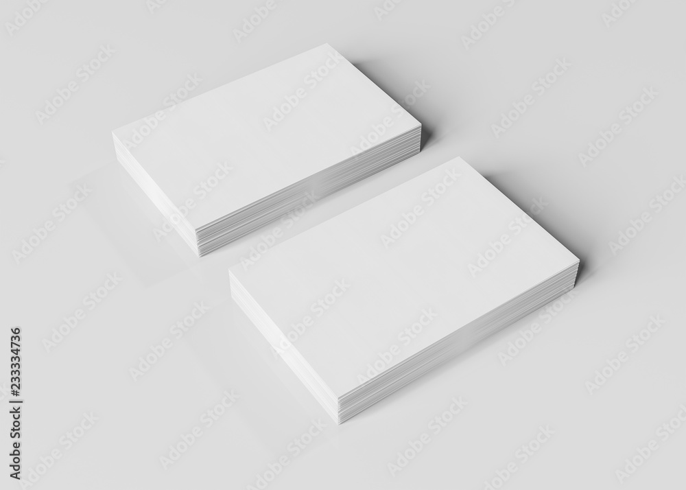 Business card mockup isolated 3d rendering Business card mockup isolated 3d rendering