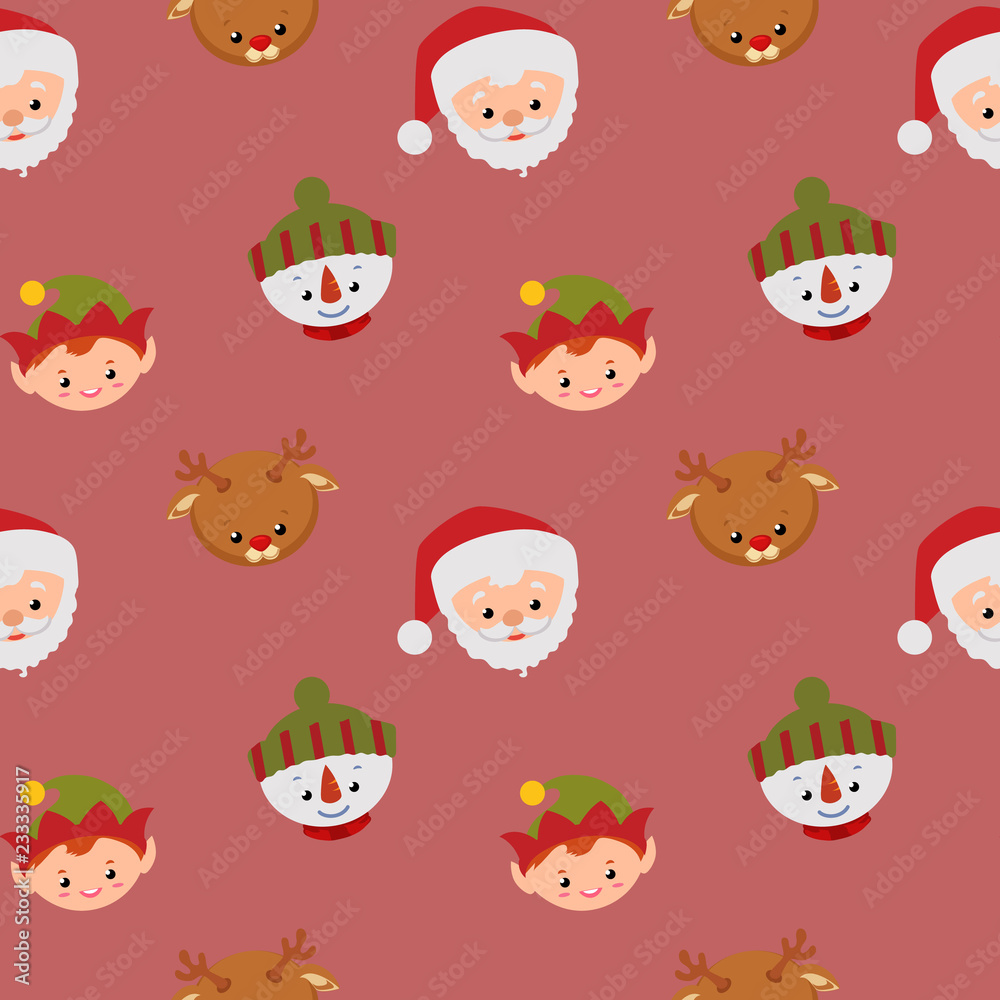cute santa claus head pattern christmas cute santa claus head pattern christmas