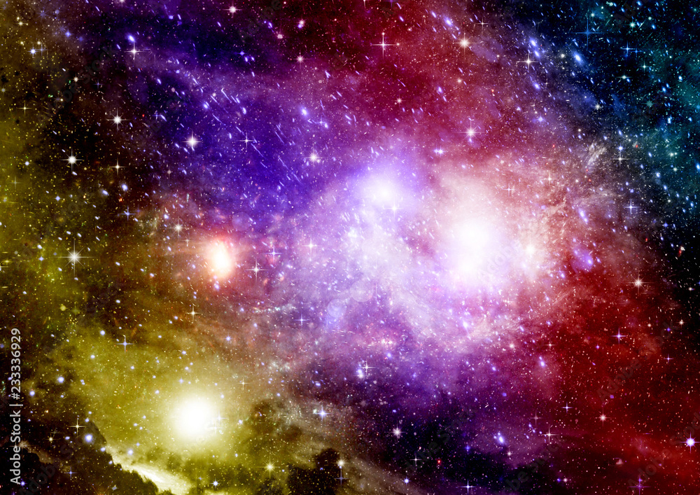 Fototapeta premium galaxy in a free space