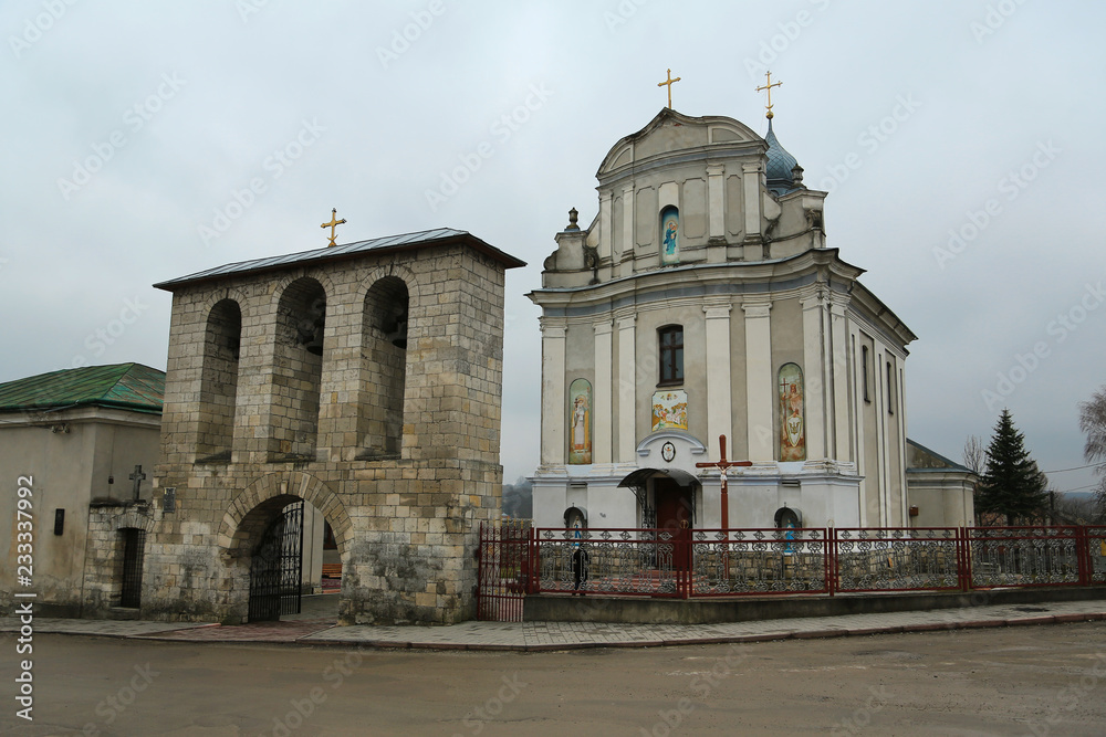 Naklejka premium Holy Assumption Church in Zbarazh city, Ukraine