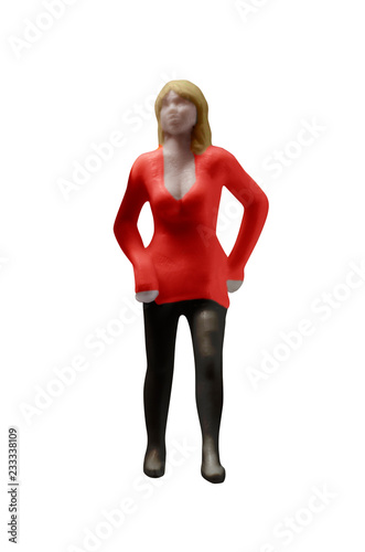 miniature figurine woman