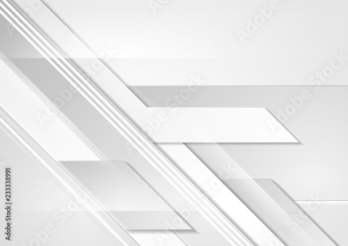 Grey tech geometric corporate abstract background