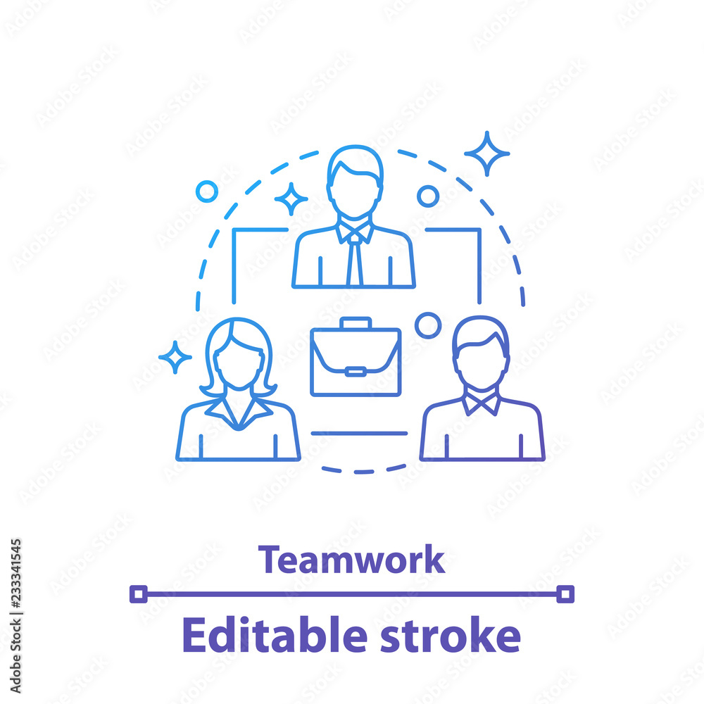 Teamwork concept icon Teamwork concept icon