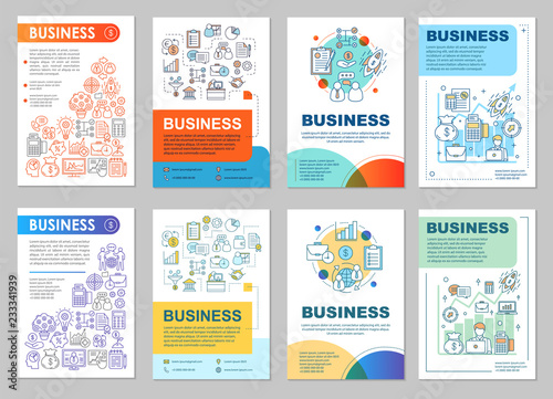 Business development brochure template layout