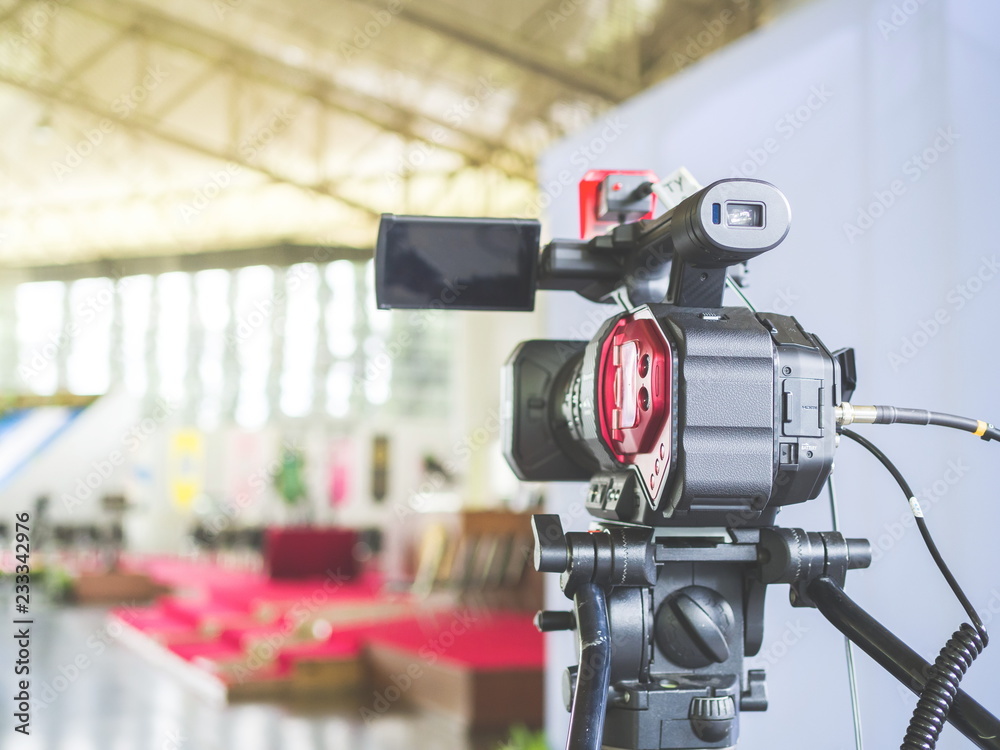 4K digital video camera, Preparing for record and broadcast a live event 4K digital video camera, Preparing for record and broadcast a live event
