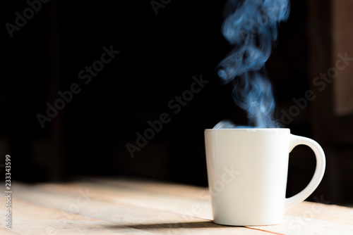 coffee cup and smoke