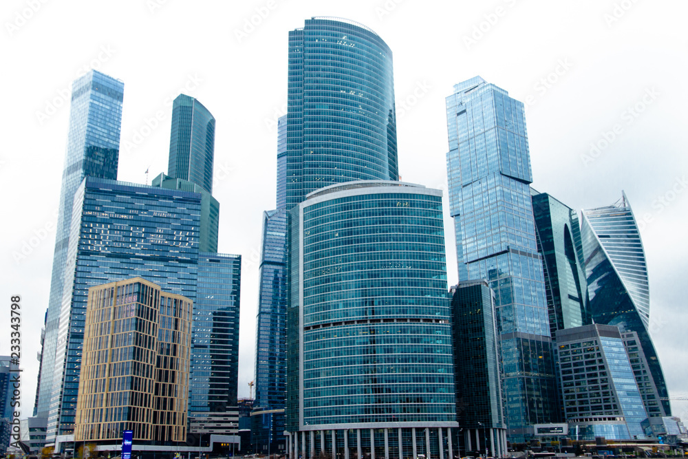 skyscrapers in Moscow city