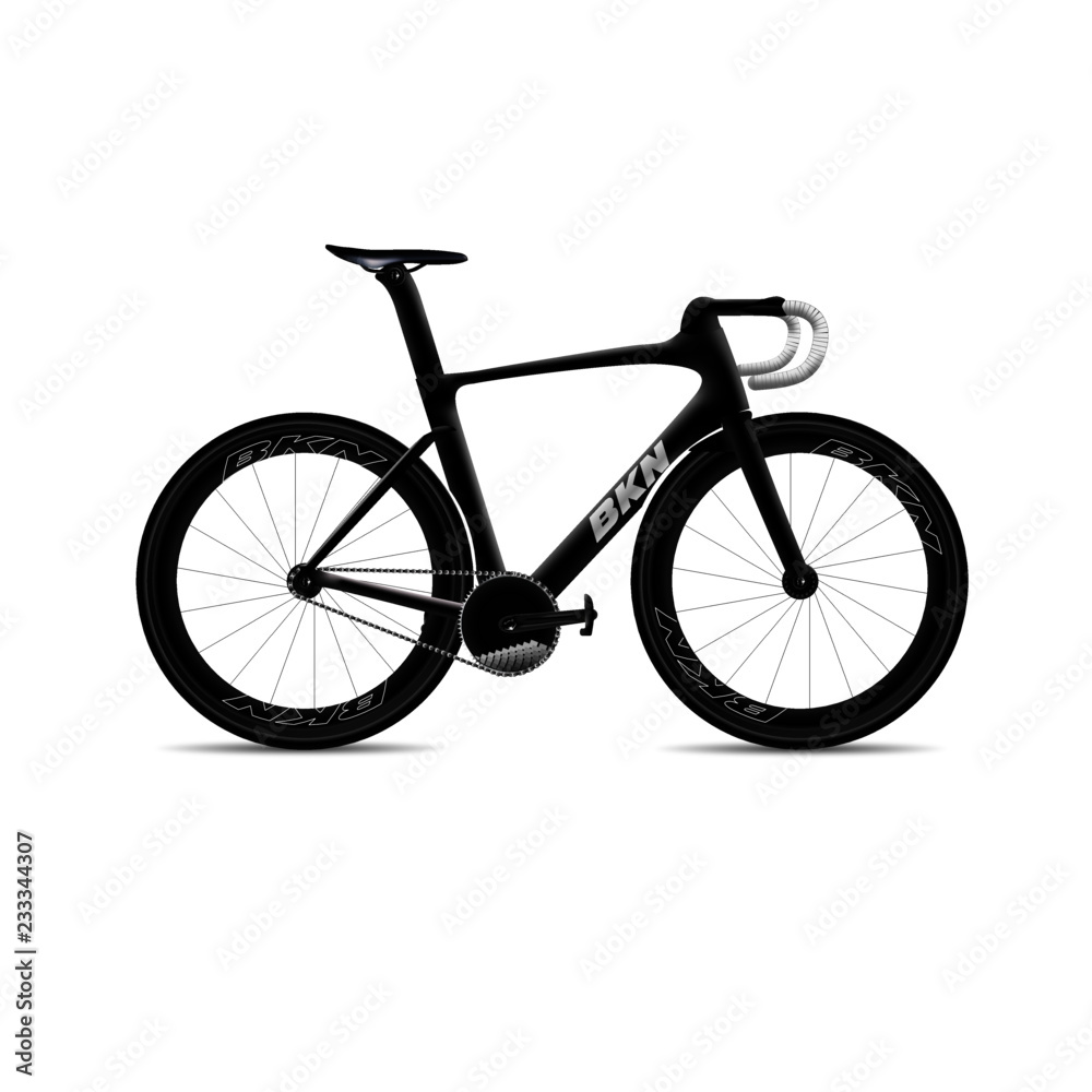 czarny rower karbonowy