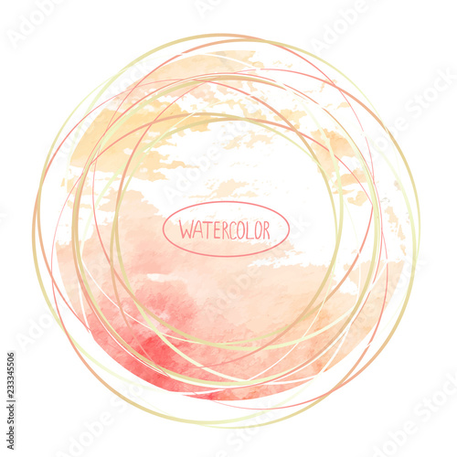 watercolor background, card for you,handmade,beautiful abstract background, vector, circle