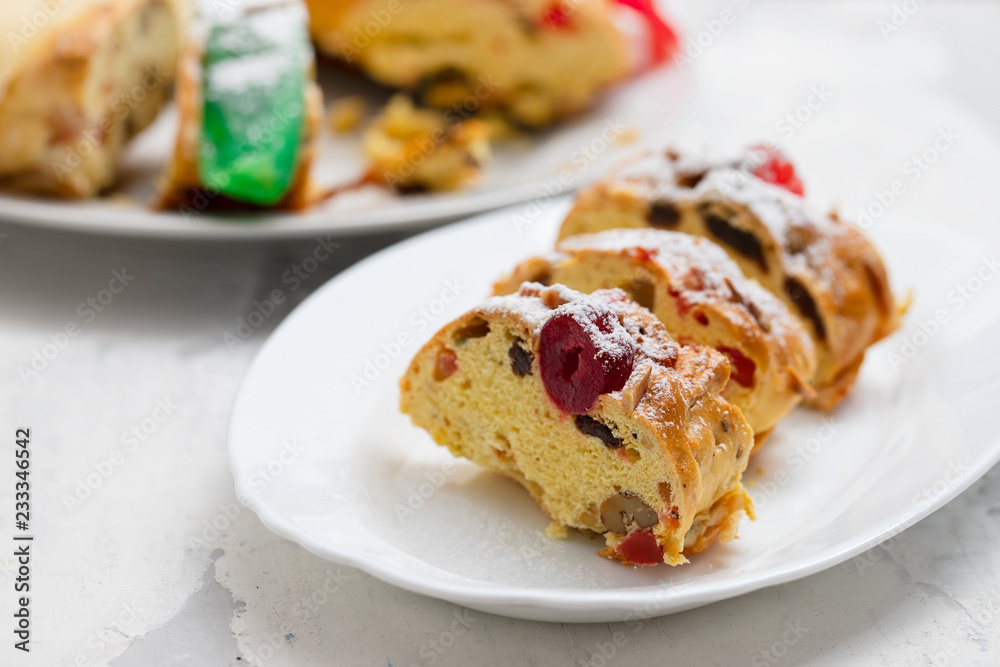 typical portuguese Christmas cake Bolo rei typical portuguese Christmas cake Bolo rei
